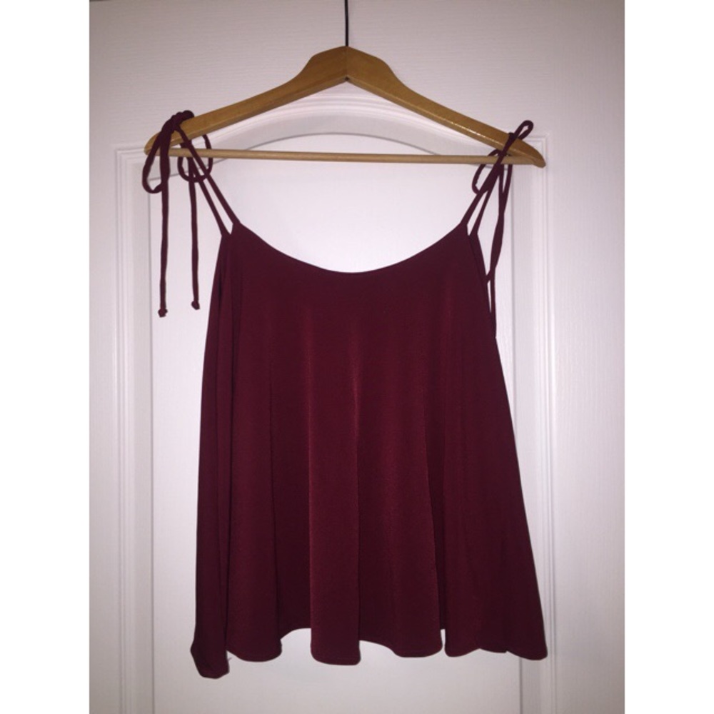 Strappy Burgundy Top